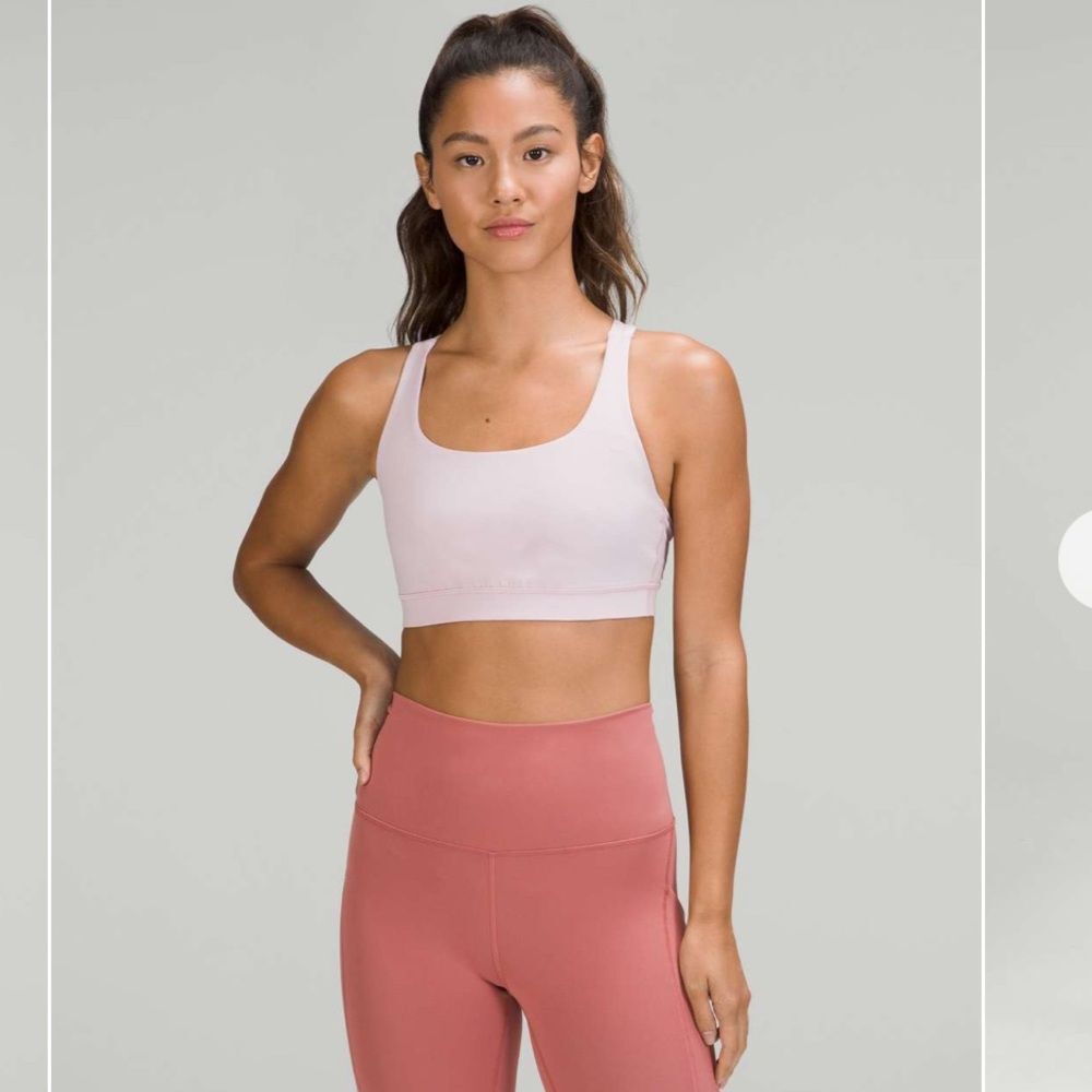 Lululemon Athletica Energy Sports Bra in Pink Peony
